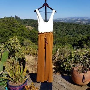 Rare A/OK Wide Leg Jumpsuit